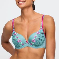 Marie Jo Lizelot padded wire bra heart shape A-F cup, color bali green