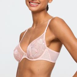Preview: Marie Jo Loish wire bra deep plunge B-E cup, color pearly pink