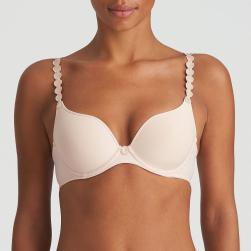 Marie Jo Tom padded wire bra heart shape A-F cup, color caffe latte