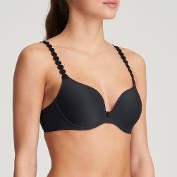 Preview: Marie Jo Tom padded wire bra heart shape A-F cup, color charcoal