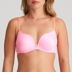 Marie Jo Tom padded wire bra heart shape A-F cup, color happy pink