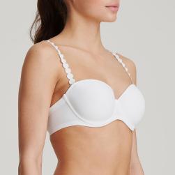 Preview: Marie Jo Tom strapless padded bra A-E cup, color white