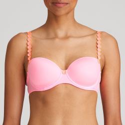 Marie Jo Tom padded bra - balcony B-E cup, color happy pink