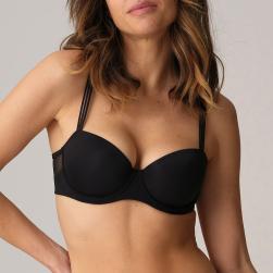 Marie Jo Louie padded bra - balcony Cup A-F, color black