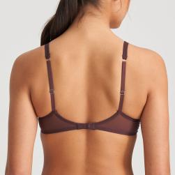 Preview: Marie Jo Richard padded wire bra heart shape A-E cup, color aubergine