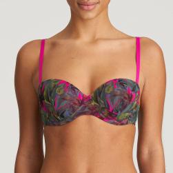 Marie Jo Cuzco padded bra - balcony B-E cup, color tropical fusion