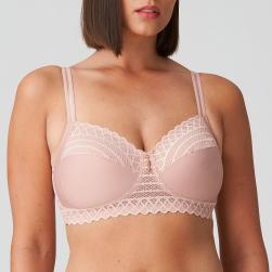 PrimaDonna Twist East End wireless bra C-F cup, color powder rose