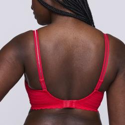Preview: PrimaDonna Twist East End full cup wireless bra C-F cup, color true red