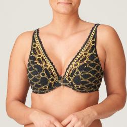 PrimaDonna Twist Amsterdam Av halb unterlegter BH tief dekolletiert Cup C-G, Farbe schwarz
