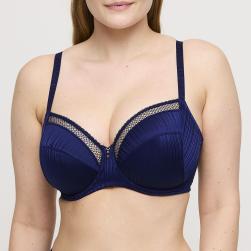 PrimaDonna Twist Knokke full cup wire bra B-H cup, color sapphire blue