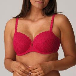PrimaDonna Twist Los Ayala full cup wire bra C-H cup, color sangria
