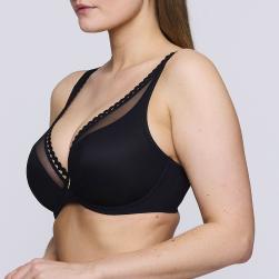 Preview: PrimaDonna Twist Vivgirl half padded plunge bra C-G cup, color black