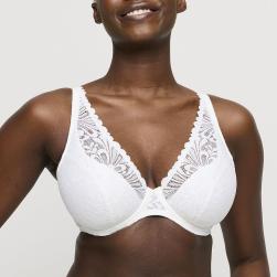 PrimaDonna Twist Rupi half padded wire bra deep plunge C-G cup, color natural