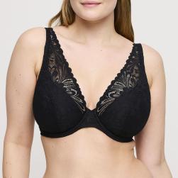 PrimaDonna Twist Rupi halb unterlegter Bügel BH tief dekolletiert Cup C-G, Farbe schwarz