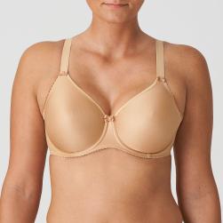 PrimaDonna Satin seamless wire bra B-H cup, color cognac