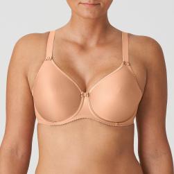 PrimaDonna Satin full cup wire bra D-H cup, color light tan