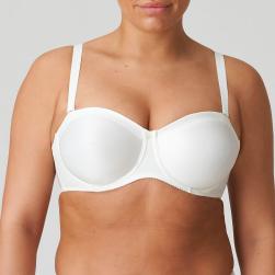 PrimaDonna Satin strapless wire bra, color natural