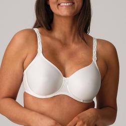 PrimaDonna Satin nahtloser Bügel BH Cup F-I, Farbe natur