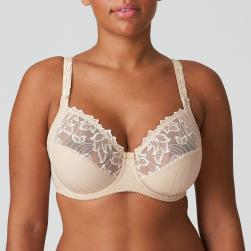 PrimaDonna Deauville full cup wire bra F-J cup, color caffe latte