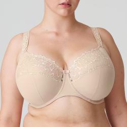 PrimaDonna Deauville full cup wire bra I-K cup, color caffe latte