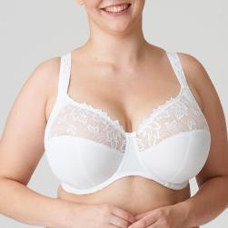 PrimaDonna Deauville full cup wire bra I-K cup, color white