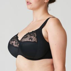 Preview: PrimaDonna Deauville full cup wire bra I-K cup, color black