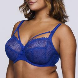 Preview: PrimaDonna Sophora full cup wire bra C-E cup, color blue print