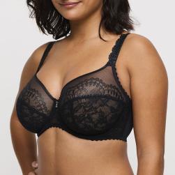 Preview: PrimaDonna Shimla Balconette Bügel BH vertikale Naht Cup C-G, Farbe schwarz