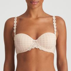 Marie Jo Avero padded bra - strapless B-E cup, color caffe latte
