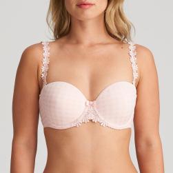 Marie Jo Avero padded bra - strapless B-E cup, color pearly pink