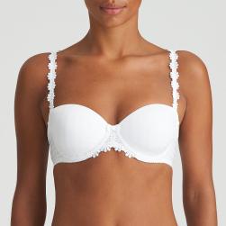 Marie Jo Avero padded bra - strapless B-E cup, color white