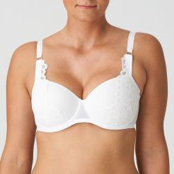 PrimaDonna Twist First Night padded balcony wire bra C-G cup, color white