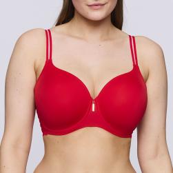 PrimaDonna Twist East End padded bra - heart shape C-H cup, color true red