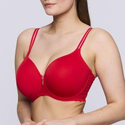 Preview: PrimaDonna Twist East End padded bra - heart shape C-H cup, color true red