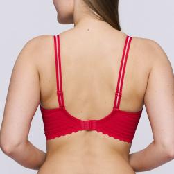 Preview: PrimaDonna Twist East End padded bra - heart shape C-H cup, color true red