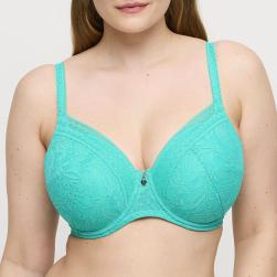 PrimaDonna Twist Palermo padded bra - heart shape C-H cup, color sunny teal
