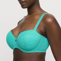 Preview: PrimaDonna Twist Palermo padded balcony wire bra C-H cup, color sunny teal