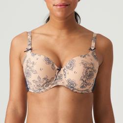 PrimaDonna Twist Matama padded bra - heart shape C-H cup, color light tan