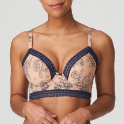 PrimaDonna Twist Matama padded bra deep plunge C-G cup, color light tan