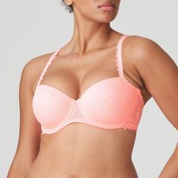 PrimaDonna Twist Sunset Hotel padded balcony wire bra C-H cup, color pink parfait