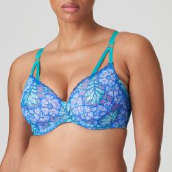 PrimaDonna Twist Morro Bay Bügel BH unterlegt Herzform Cup C-H, Farbe mermaid blue