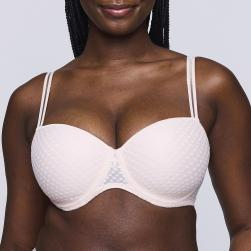 Preview: PrimaDonna Twist Glass Beach padded balcony wire bra C-H cup, color crystal pink