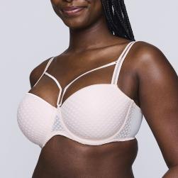 Preview: PrimaDonna Twist Glass Beach padded balcony wire bra C-H cup, color crystal pink