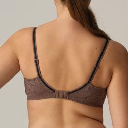 Preview: PrimaDonna Twist Ajusco padded balcony wire bra C-H cup, color caribe taupe