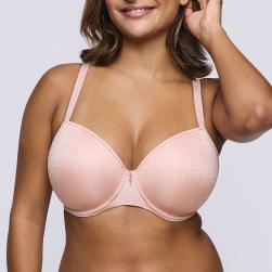 PrimaDonna Twist Vennera padded balcony wire bra B-H cup, color dusty pink