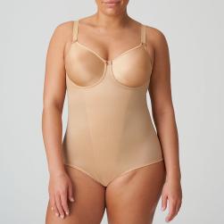 PrimaDonna Satin body C-F cup, color cognac