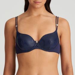 Marie Jo Swim San Domino Bikini Oberteil Herzform unterlegt, Farbe evening blue