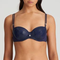 Marie Jo Swim San Domino Bikini Oberteil unterlegter Außenträger, Farbe evening blue