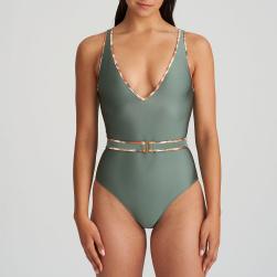 Marie Jo Swim Crete Badeanzug Triangel unterlegt, Farbe inca gold