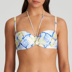Marie Jo Swim Lundey Bikini trägerlos unterlegt, Farbe lime snake